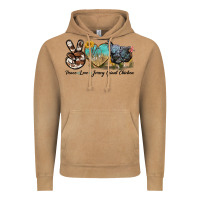 Vintage Camel Peace Love Jersey Giant Chicken Vintage Hoodie - LillyAllenDesigns