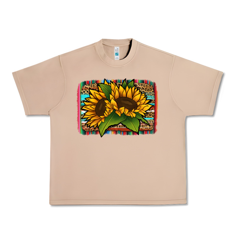Sunflower With Serape Background Urban Heavy Tee by Jasminsmagicworld | Teevron