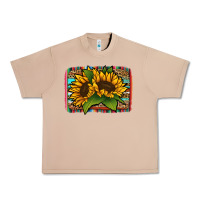 Burro Sunflower With Serape Background Urban Heavy Tee - Jasminsmagicworld