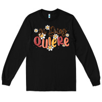 Black si dios quiere Long Sleeve Tee - MaliasSmallBusiness
