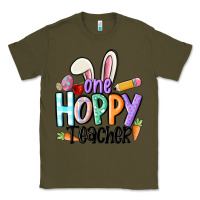 Army Green one hoppy teacher Classic Tee - MaliasSmallBusiness