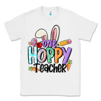 White one hoppy teacher Classic Tee - MaliasSmallBusiness