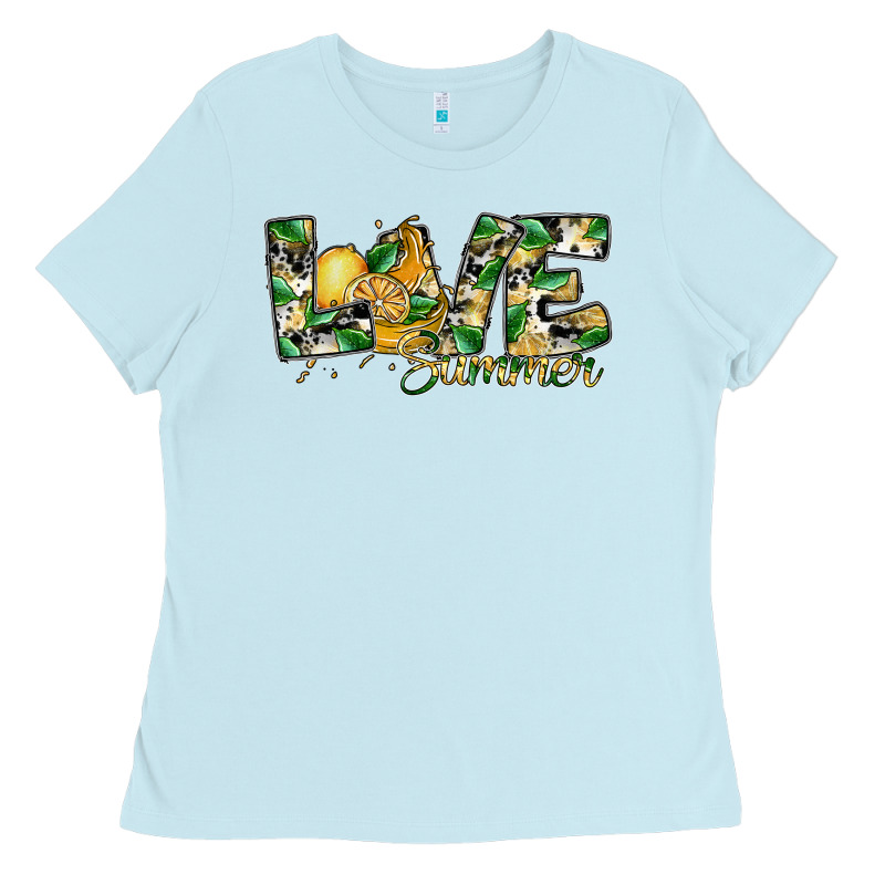 Love Summer Lemon Ladies Tee by SublimationCraftShop | Teevron
