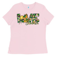 Bubblegum Pink love summer lemon Ladies Tee - SublimationCraftShop