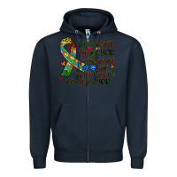 Navy autism awareness Zipper Hoodie - Artiststas