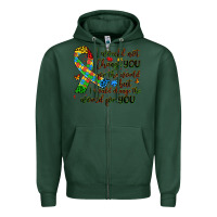 Sports Green autism awareness Zipper Hoodie - Artiststas