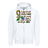 White autism awareness Zipper Hoodie - Artiststas