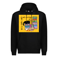 Black life is better with cats and books Premium Hoodie - TumblerDesignByShophia