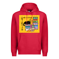 Cardinal life is better with cats and books Premium Hoodie - TumblerDesignByShophia