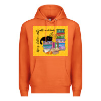 Carrot life is better with cats and books Premium Hoodie - TumblerDesignByShophia