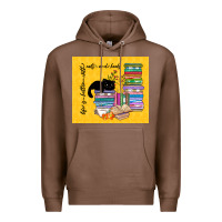 Chestnut life is better with cats and books Premium Hoodie - TumblerDesignByShophia
