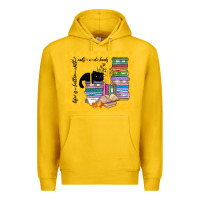 Lemon life is better with cats and books Premium Hoodie - TumblerDesignByShophia