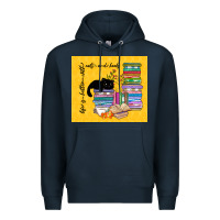 Navy life is better with cats and books Premium Hoodie - TumblerDesignByShophia