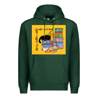 Sports Green life is better with cats and books Premium Hoodie - TumblerDesignByShophia