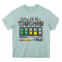 Arona battery life of a teacher monday friday Heavy Core Tee - CowhideDigitalArt