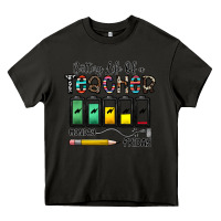 Asphalt battery life of a teacher monday friday Heavy Core Tee - CowhideDigitalArt