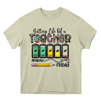 Battery Life Of A Teacher Monday Friday Heavy Core Tee | Teevron