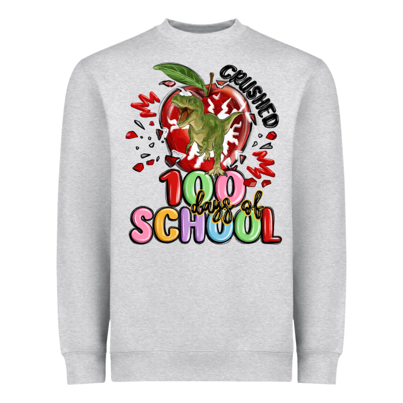 Crushed 100 Days Of School Heavyweight Sweatshirt by MaliasSmallBusiness | Teevron