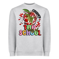 Heather Grey crushed 100 days of school Heavyweight Sweatshirt - MaliasSmallBusiness