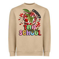 Mushroom crushed 100 days of school Heavyweight Sweatshirt - MaliasSmallBusiness