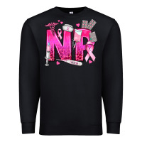 Black breast cancer np nurse practitioner Premium Sweatshirt - texasbilliewilder