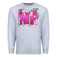 Heather Grey breast cancer np nurse practitioner Premium Sweatshirt - texasbilliewilder
