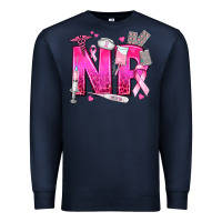 Navy breast cancer np nurse practitioner Premium Sweatshirt - texasbilliewilder