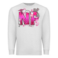 Oatmeal Heather breast cancer np nurse practitioner Premium Sweatshirt - texasbilliewilder