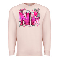 Pale Pink breast cancer np nurse practitioner Premium Sweatshirt - texasbilliewilder