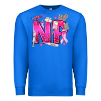 True Royal breast cancer np nurse practitioner Premium Sweatshirt - texasbilliewilder