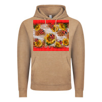 Vintage Coffee ladybug sunflower Vintage Hoodie - BarkalooDesign