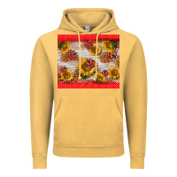 Vintage Mustard ladybug sunflower Vintage Hoodie - BarkalooDesign