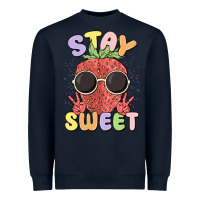 Navy stay sweet Heavyweight Sweatshirt - MaliasSmallBusiness
