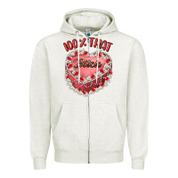 Oatmeal Heather 100 that bitch Zipper Hoodie - Artiststas