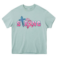 Arona strong with cross ribbon Heavy Core Tee - HRA Design Shop