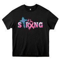 Black strong with cross ribbon Heavy Core Tee - HRA Design Shop