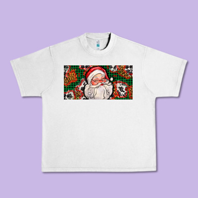 Christmas With Santa Urban Heavy Tee Designed By Adodesignshop