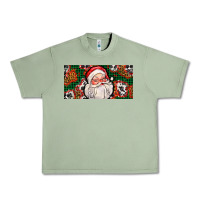 Oil Green christmas with santa Urban Heavy Tee - AdoDesignShop