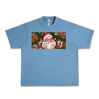 Pebble Blue christmas with santa Urban Heavy Tee - AdoDesignShop