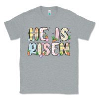 Heather Grey he is risen Classic Tee - MaliasSmallBusiness