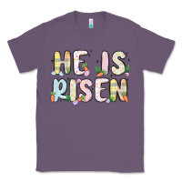 Lavender he is risen Classic Tee - MaliasSmallBusiness