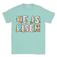 Seafoam he is risen Classic Tee - MaliasSmallBusiness