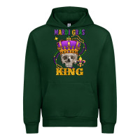 Forest Green Skull Mardi Gras king Urban Hoodie - FaDigitalArtStudio