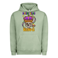 Pigment Oil Green Skull Mardi Gras king Urban Hoodie - FaDigitalArtStudio