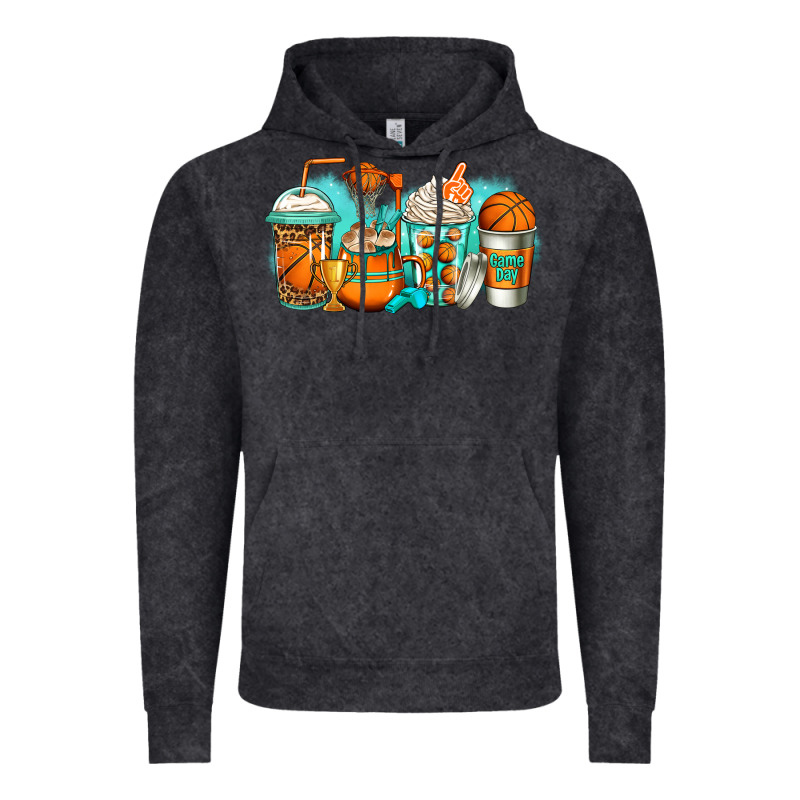 Basketball Coffee Cups Vintage Hoodie by Jasminsmagicworld | Teevron