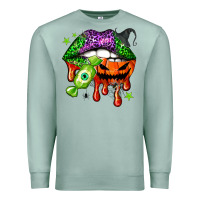 Seafoam Halloween lips Premium Sweatshirt - NancyCooperArtShop