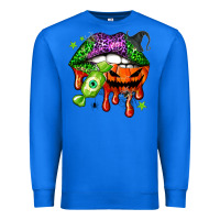True Royal Halloween lips Premium Sweatshirt - NancyCooperArtShop