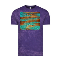 Cloud Purple turquoise  leather and wooden pattern tumbler Vintage Tee - Jasminsmagicworld