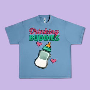 Drinking Buddies Urban Heavy Tee Designed By Jasminsmagicworld