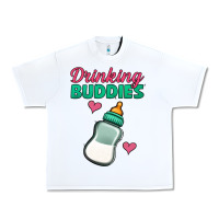 White Drinking Buddies Urban Heavy Tee - Jasminsmagicworld